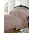 2 x Highams 100% Egyptian Cotton Housewife Pillow Cases Pair - Vintage Pink