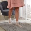 Sienna Soft Fluffy Rug Anti-Slip Plain Shaggy Floor Mat, Silver - 120 x 170cm