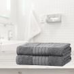 Dreamscene 100% Cotton 2 Bath Sheets Towel, Grey