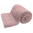 Brentfords Teddy Fleece Blanket Throw, Blush Pink - 125 x 150cm