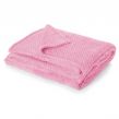 Luxury Waffle Honeycomb Warm Throw Over Sofa Bed Soft Blanket 150 x 200cm Pink