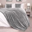 Luxury Waffle Mink Warm Throw Over Sofa Bed Soft Blanket 125 x 150cm Charcoal