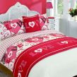 With Love Bed in a Bag Set, Red - Double