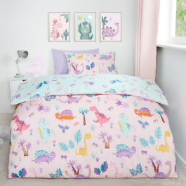 Twin Bedding Pink Dinosaur Bedding OHS Kids Dinosaur Print