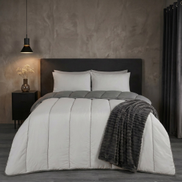 OHS Coverless 10.5 Tog Reversible Duvet & Pillowcase