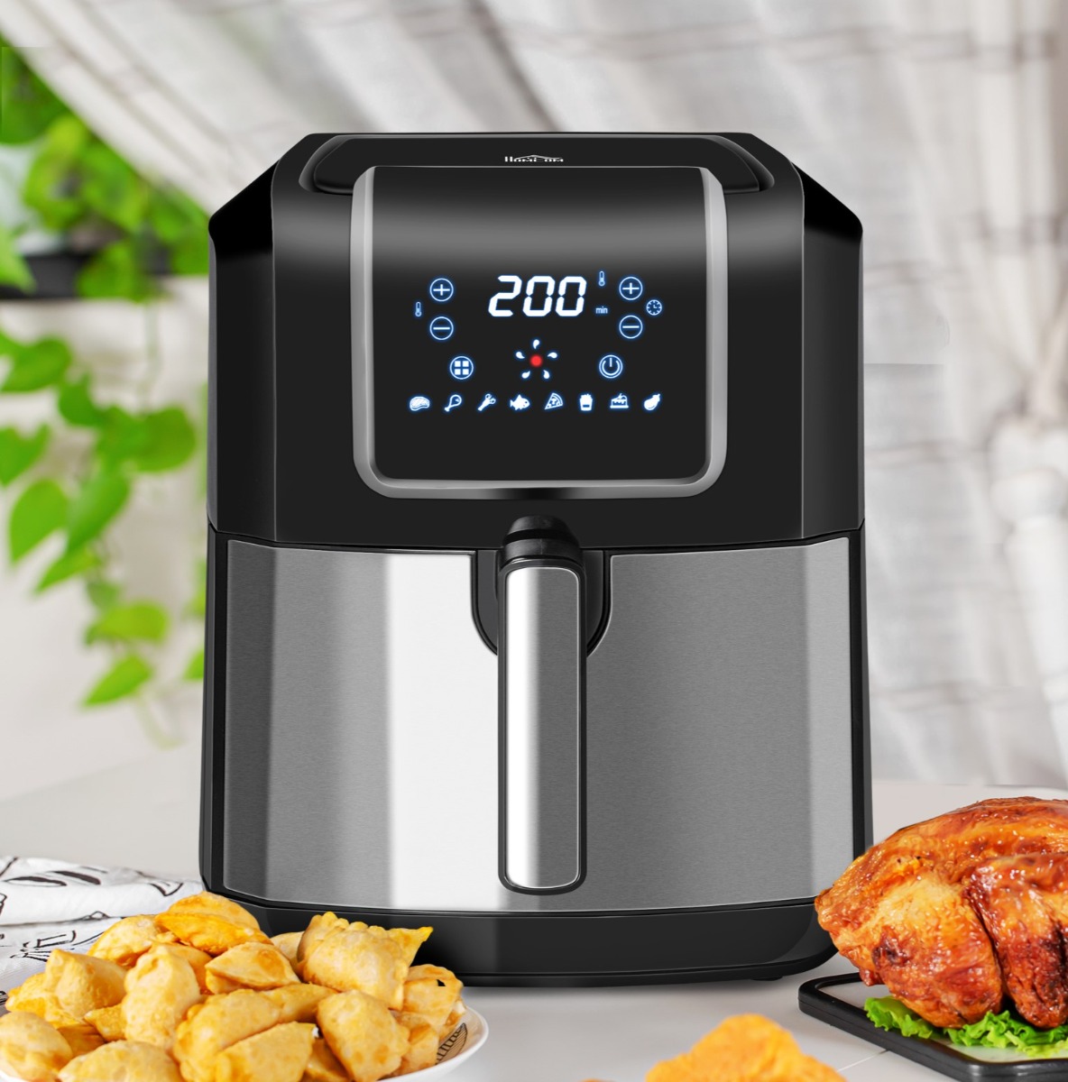 Homcom 6.5L Digital Air Fryer – Black
