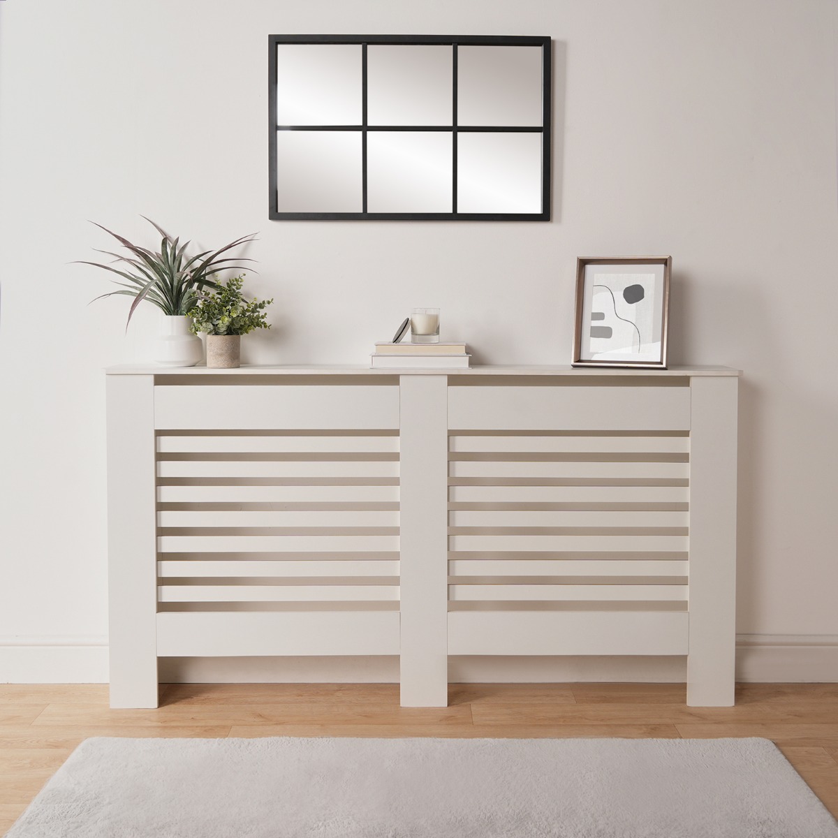 Ohs Large Radiator Cover - White
