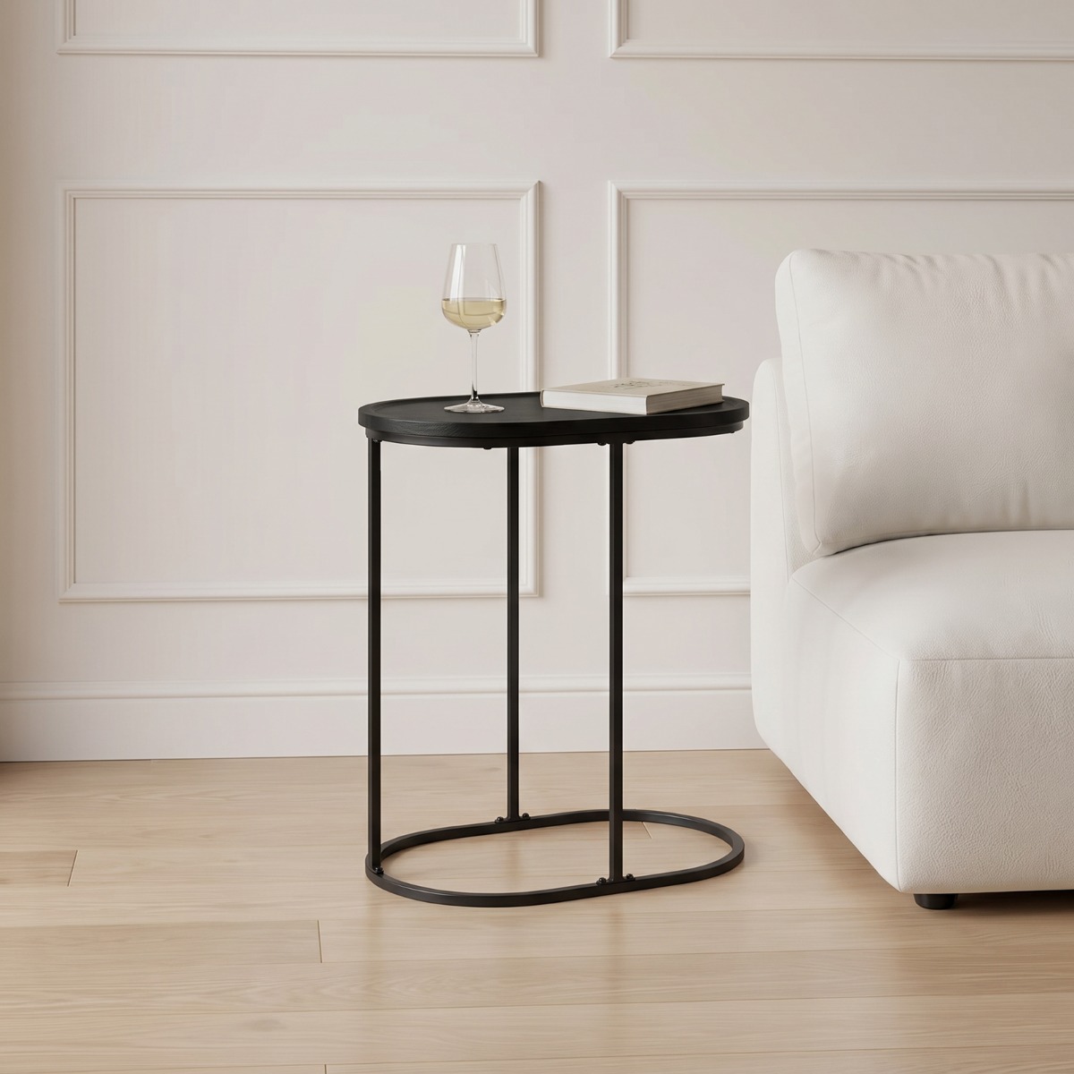 OHS Oval C Shape Side Table