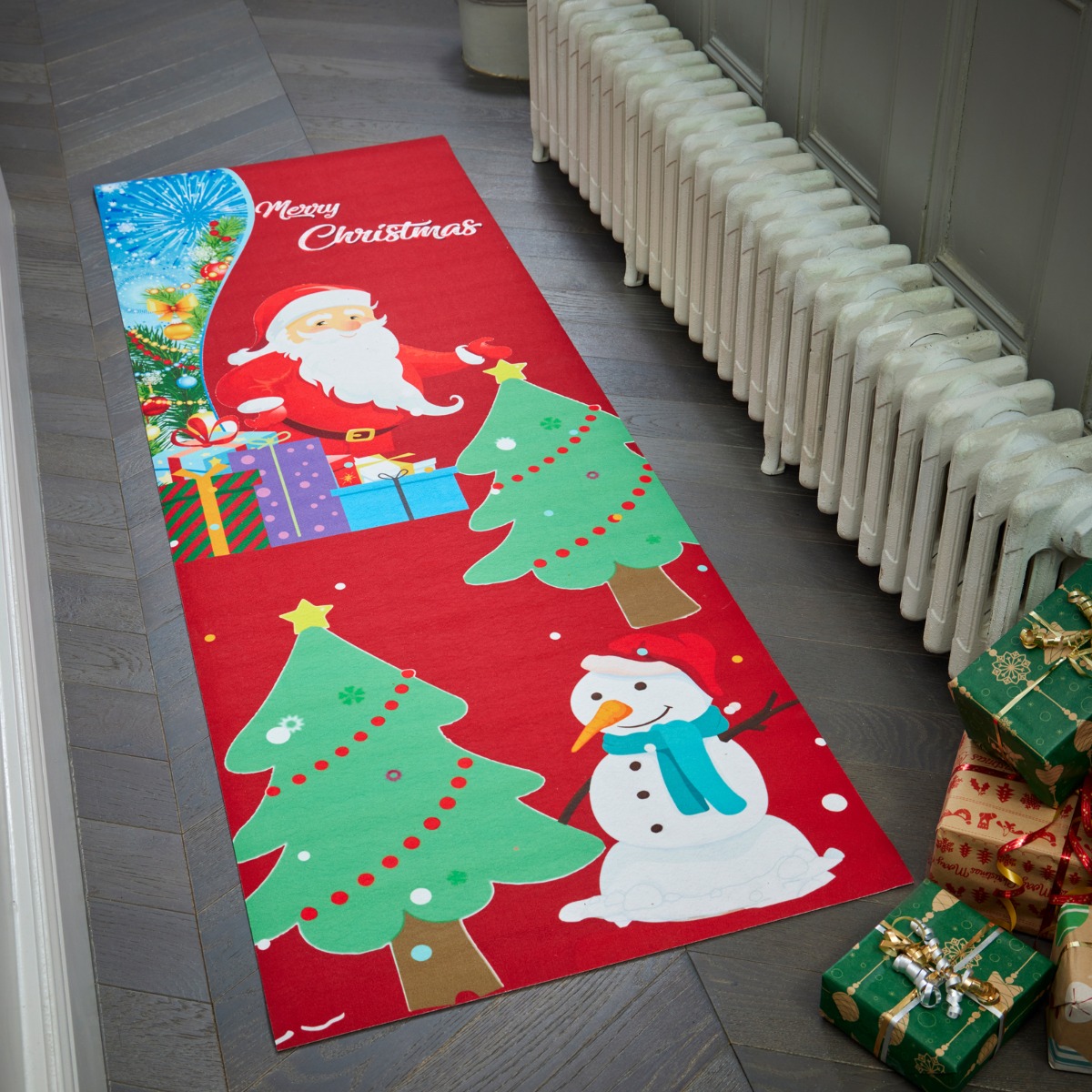 OHS Santa & Snowman Runner – Red