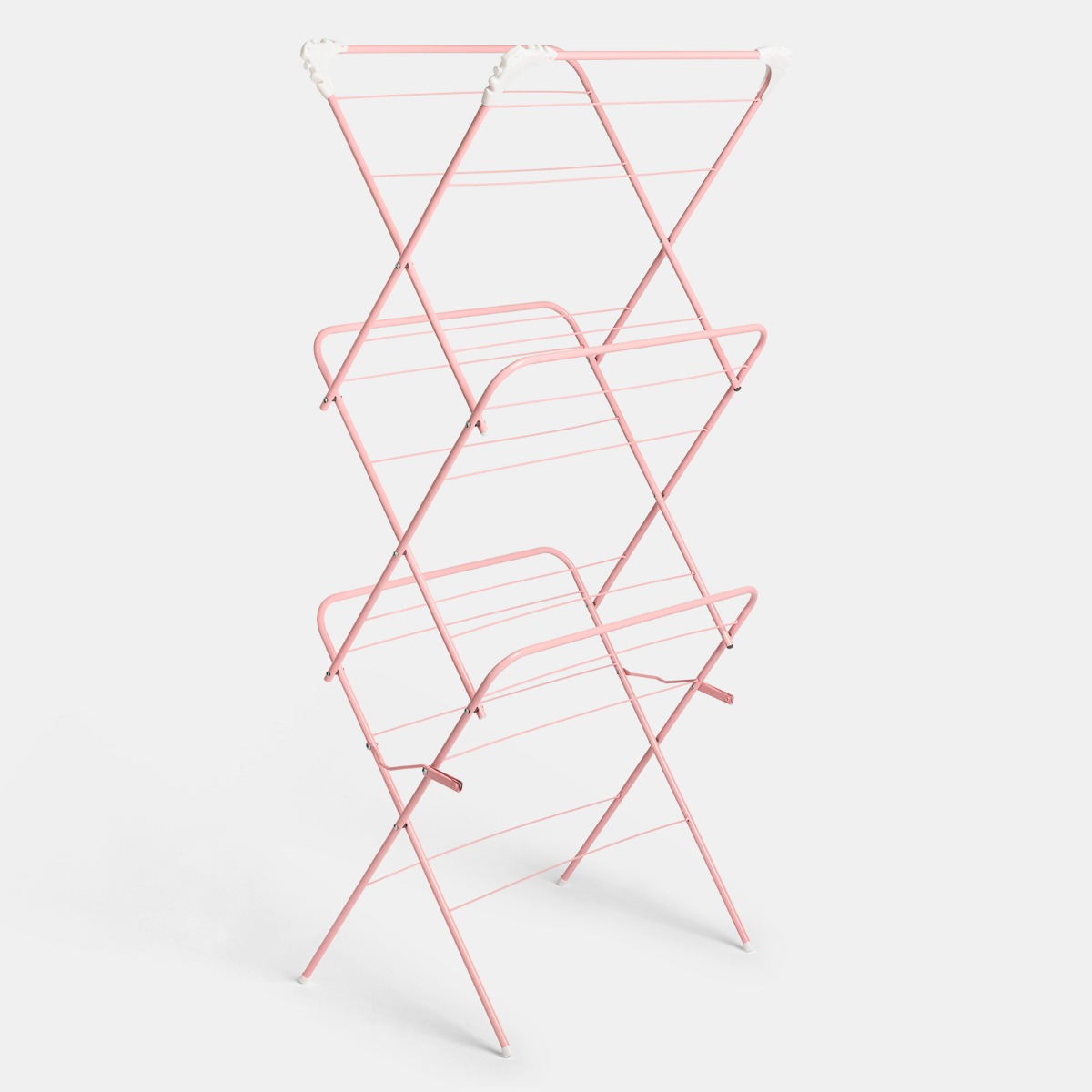OHS 3 Tier Foldable 15m Clothes Airer – Pink