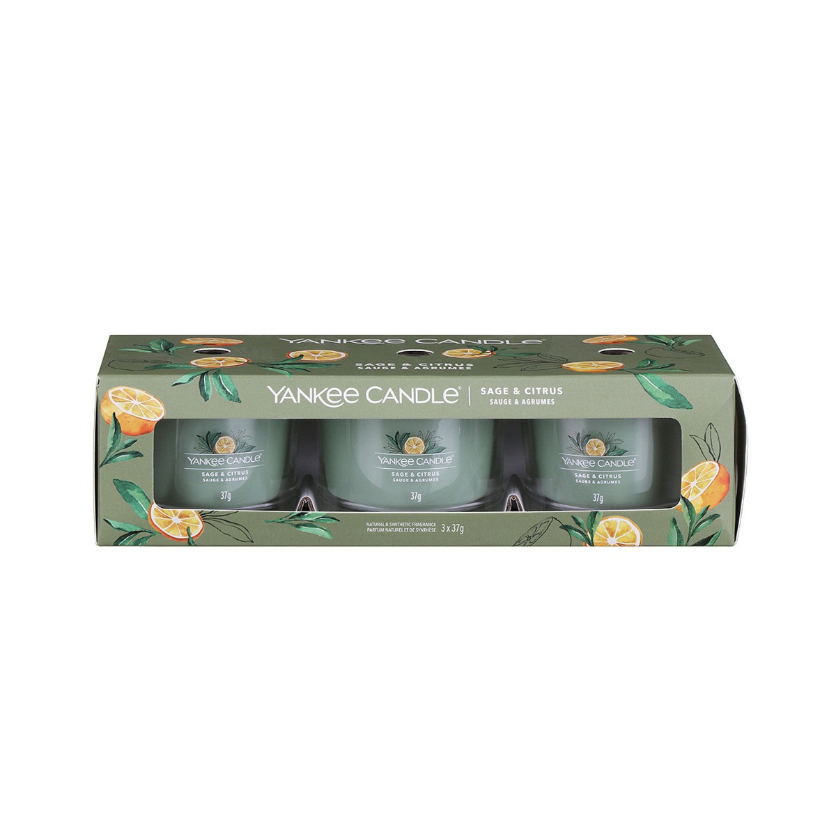 Yankee Candle Votive Set Of 3 – Sage & Citrus