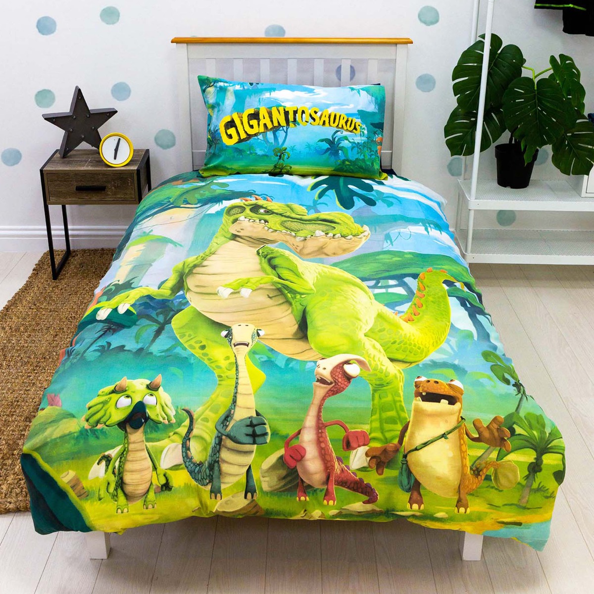 Gigantosaurus Reversible Duvet Set, Multi – Single