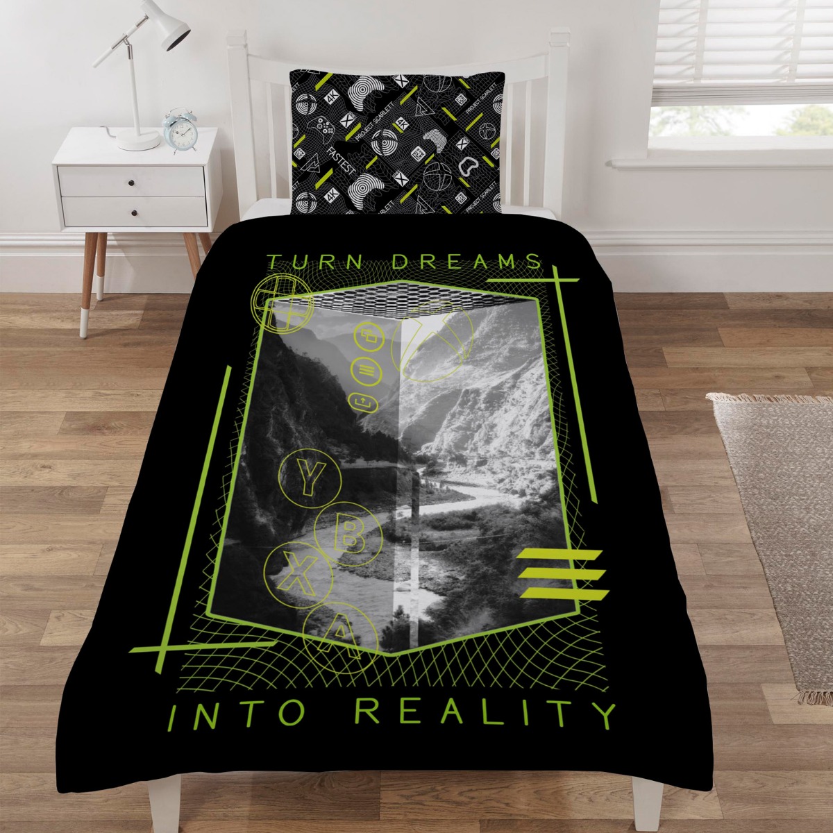 Xbox Reversible Duvet Set, Black – Single