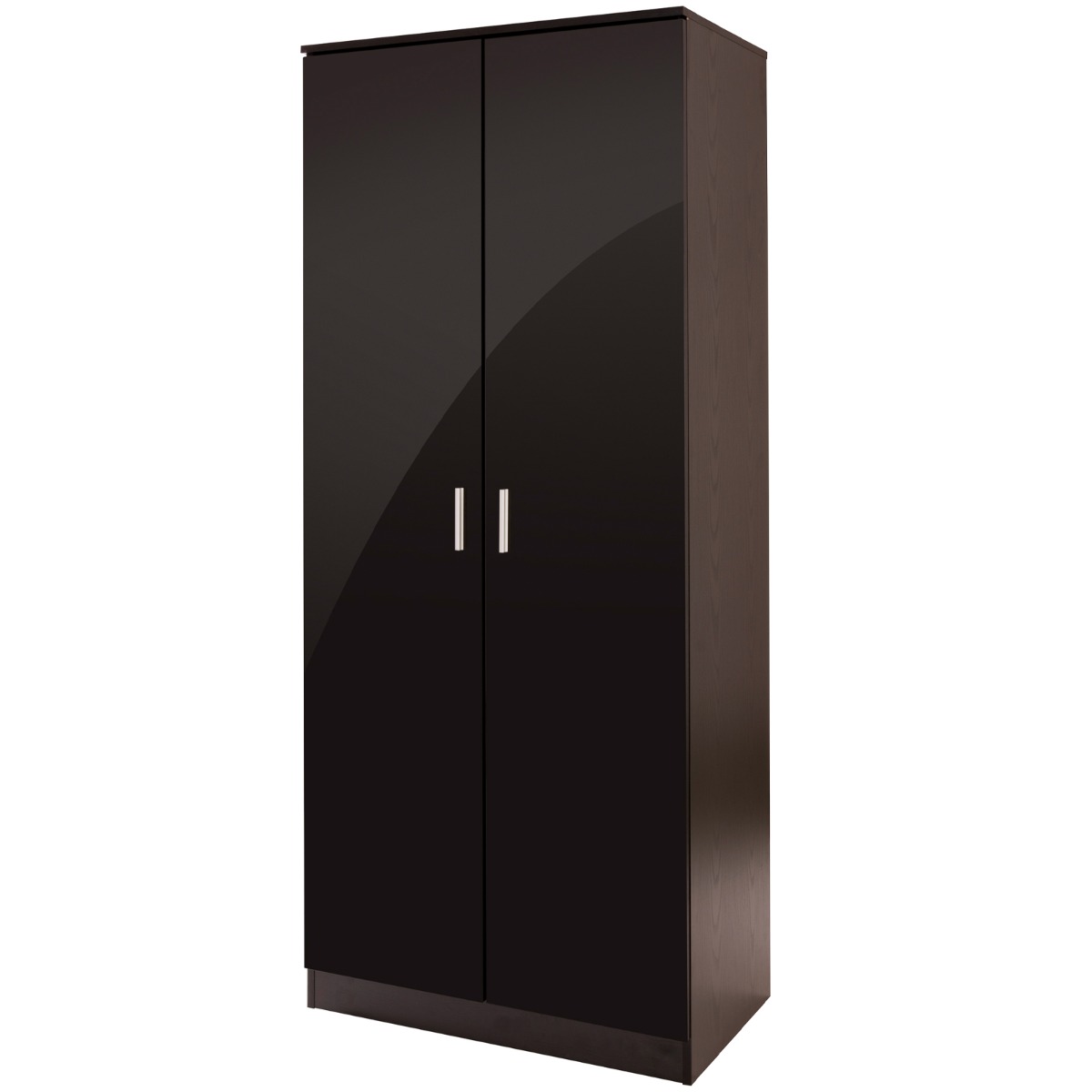 Ottawa 2 Door Wardrobe – Plain Black