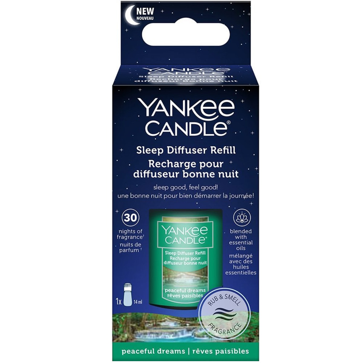 Yankee Candle Sleep Diffuser Refill, Peaceful Dreams- 14ml