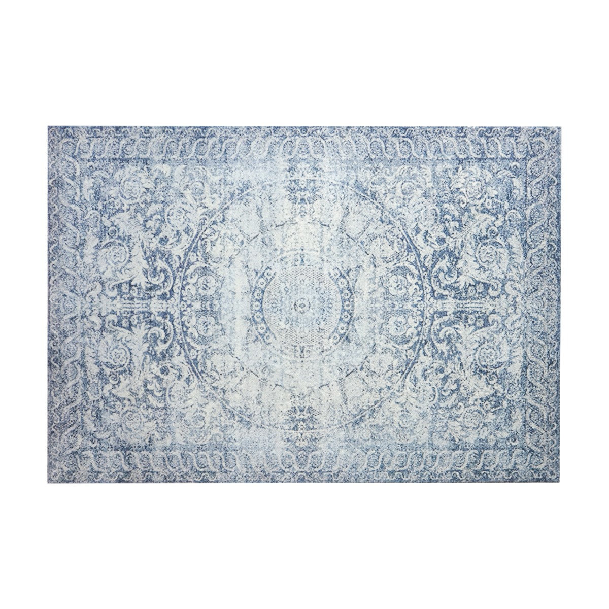 OHS Vintage Washed Flat Rug, Blue – 160 X 230CM