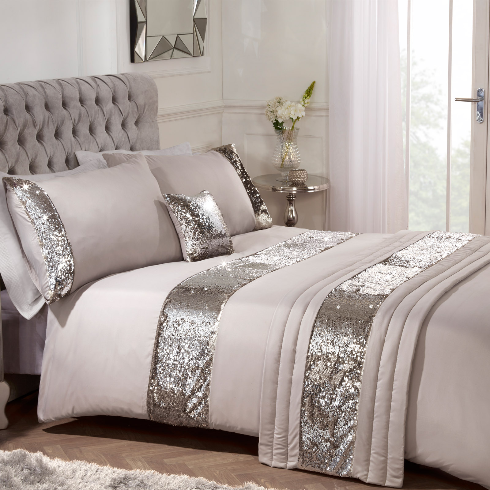 OHS Mermaid Sequin Bed in a Bag, Mink – Single