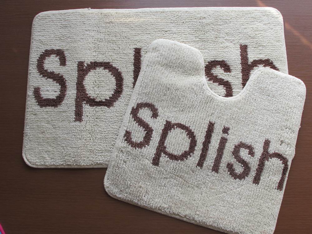 Splish Splash Printed Dye Bath Mat and Pedestal Sets – Pink