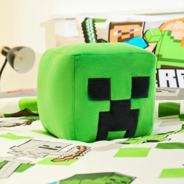 OHS Minecraft Creeper Head Cushion - Green