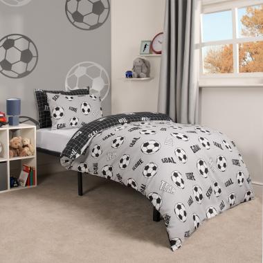 OHS Football Reversible Duvet Set - Grey