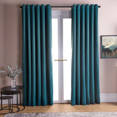 OHS Eyelet Blackout Curtains - Teal