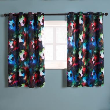 OHS Kids Football Blackout Curtain - Multi