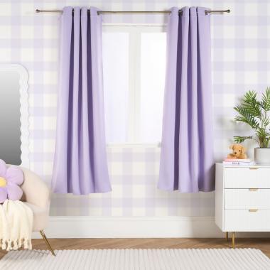 OHS Eyelet Blackout Curtains - Lilac