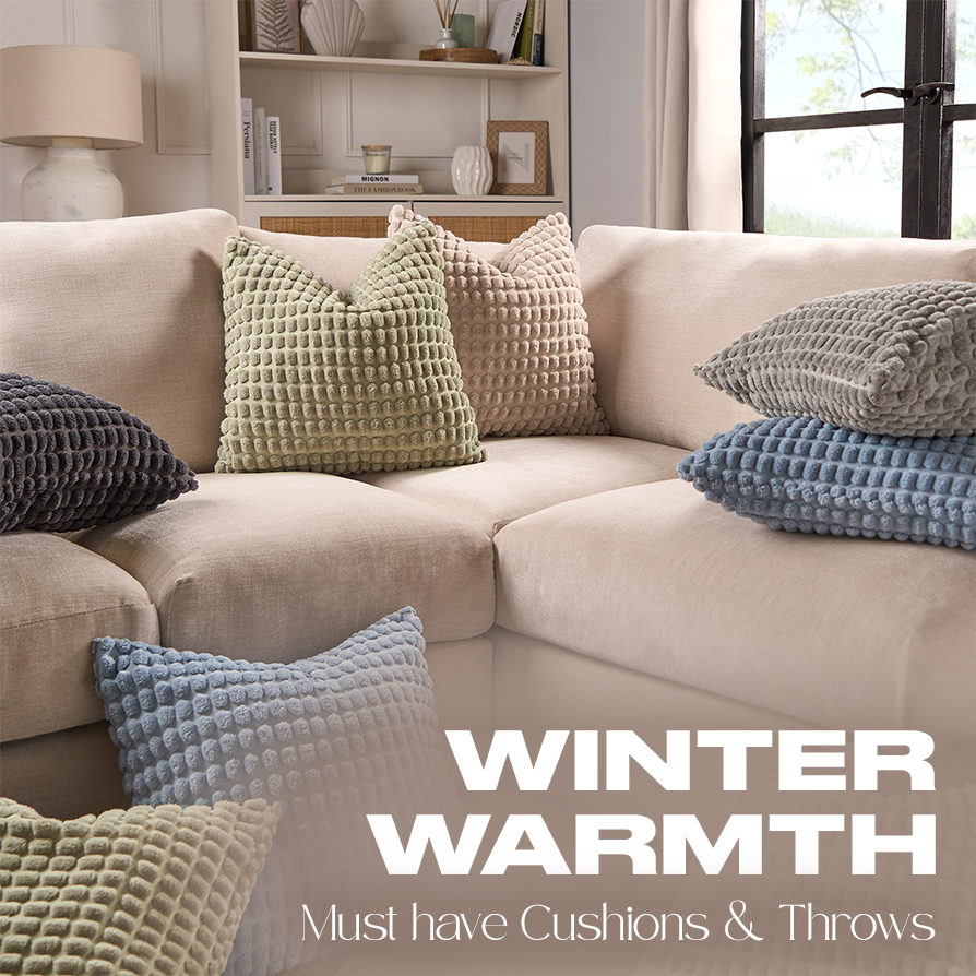Winter Warmth: Must-Have Cushions & Throws