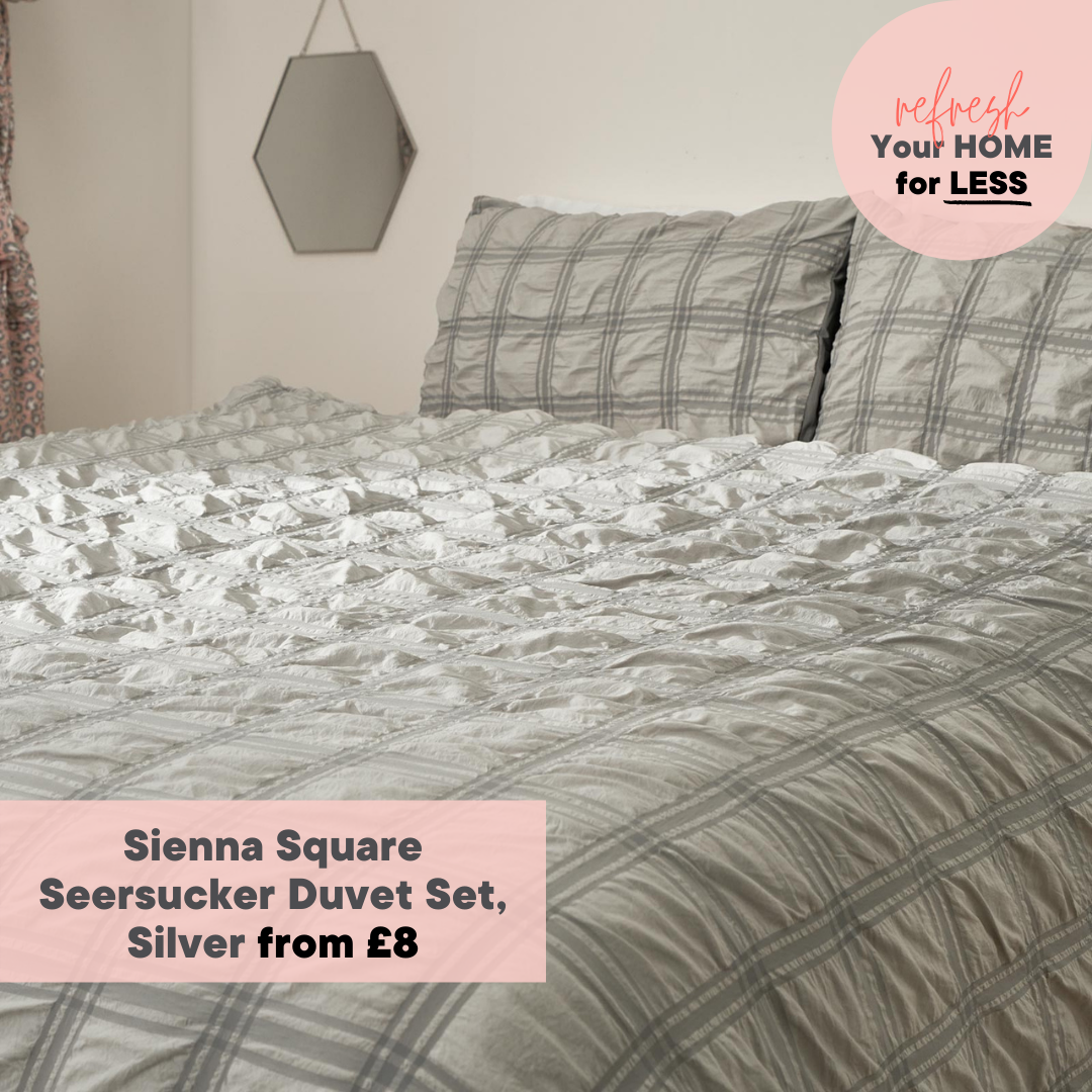 Sienna Square Seersucker Duvet Set