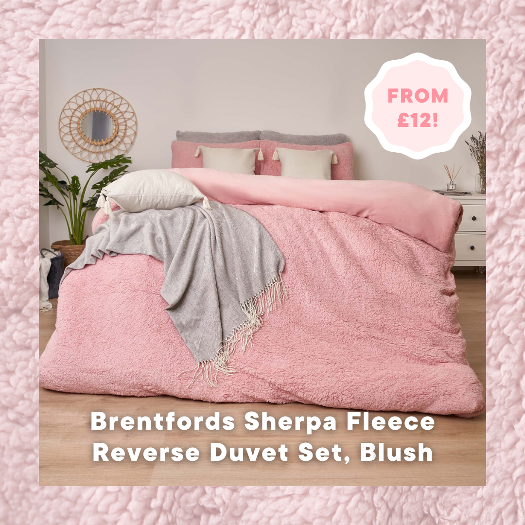 Brentfords Sherpa Fleece Reverse Duvet Set