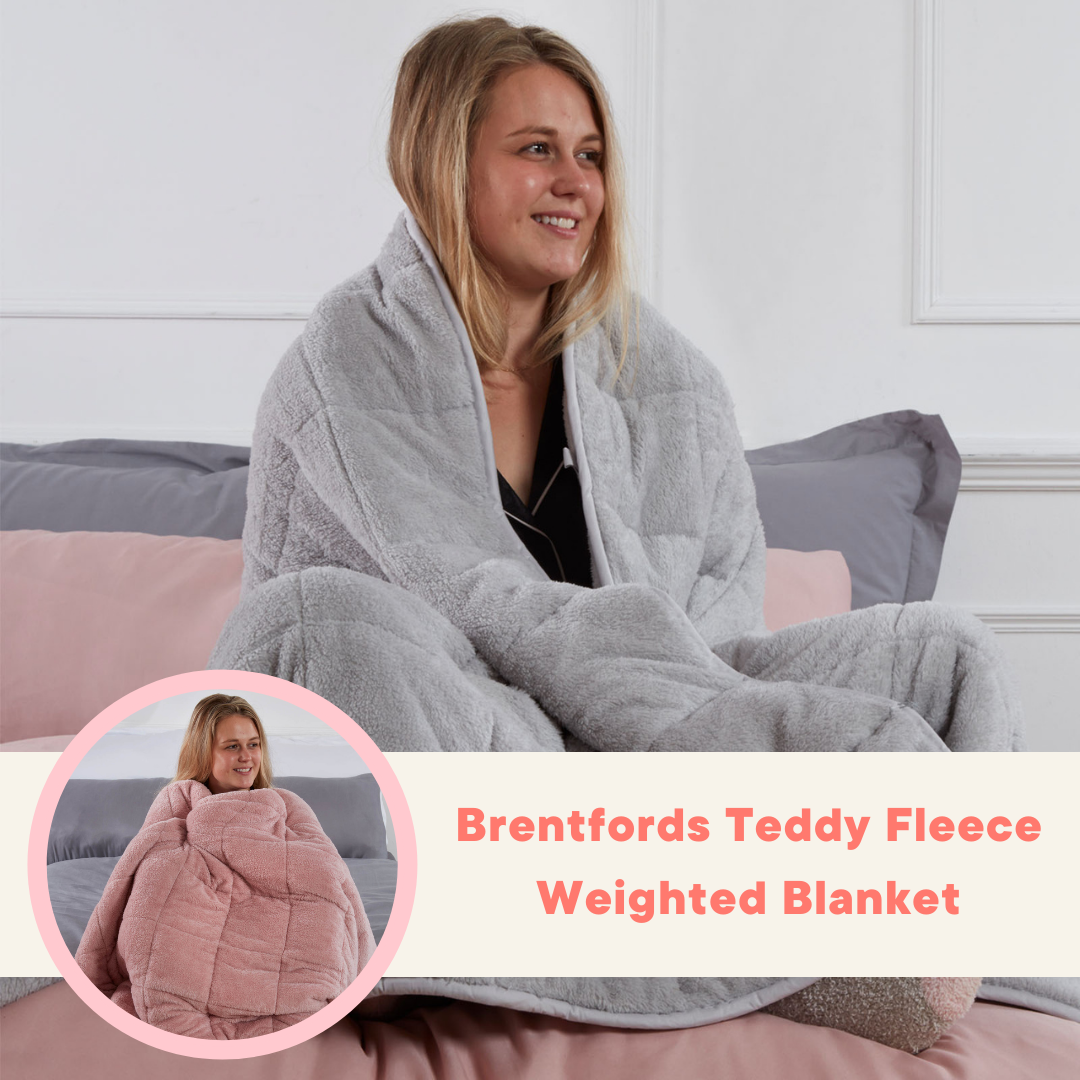 Brentfords Teddy Fleece Weighted Blanket