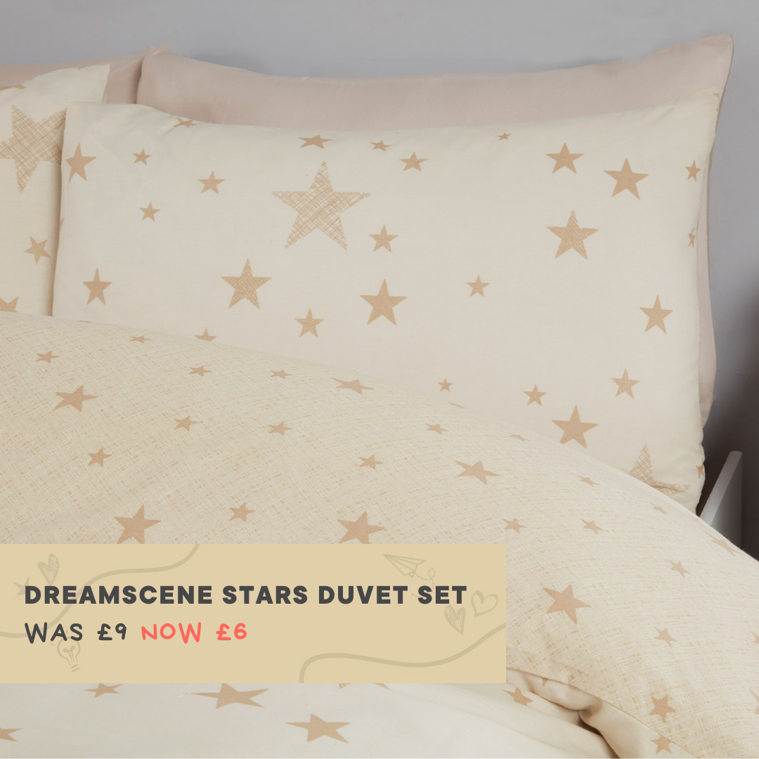 Dreamscene Stars Junior/Cot Duvet Set