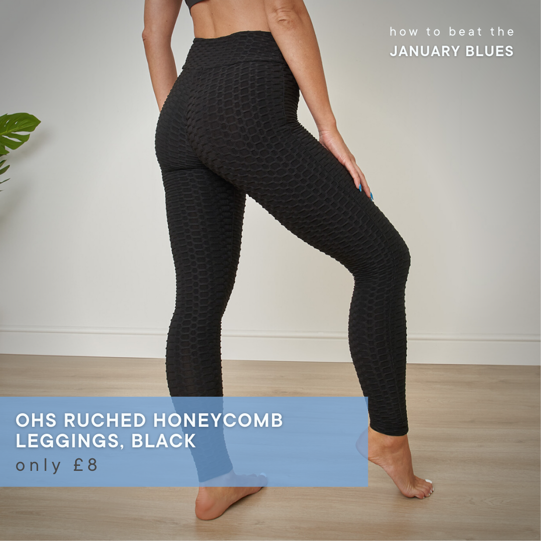 OHS Ruched Honeycomb Leggings