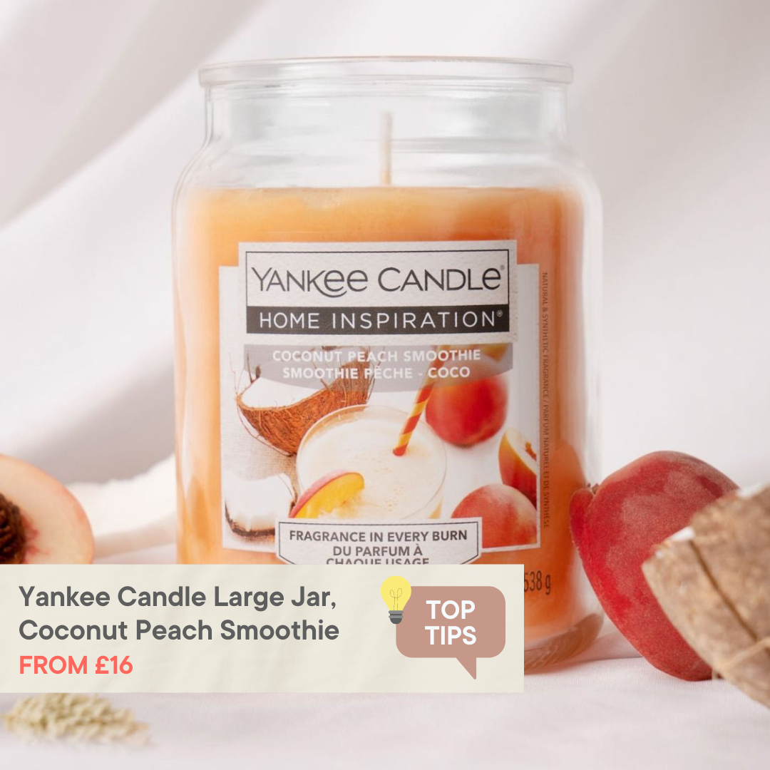 Yankee Candle Home Inspiration Large Jar, Coconut Peach Smoothie
