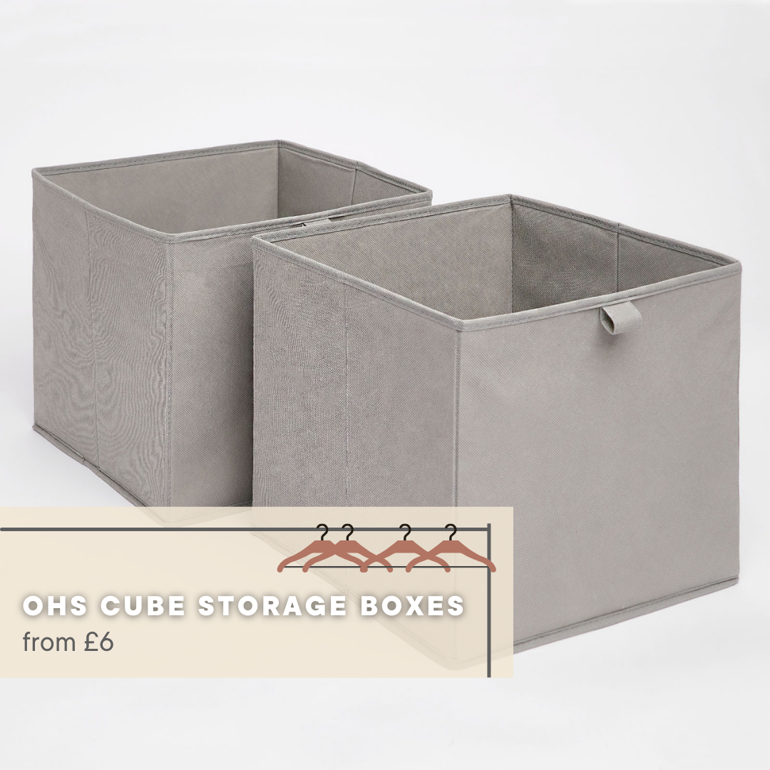 OHS Plain Cube Storage Boxes