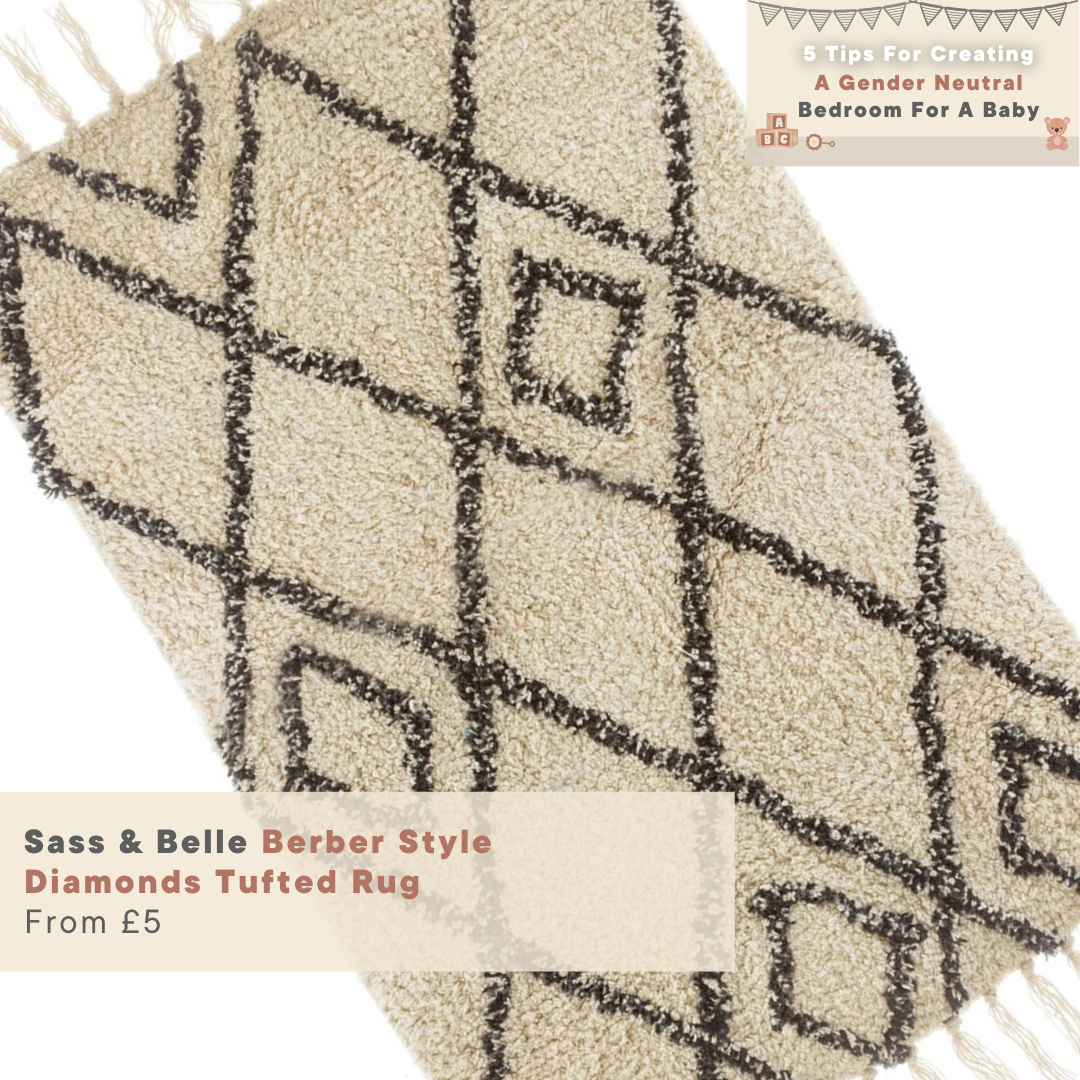 Sass & Belle Berber Style Diamonds Tufted Rug