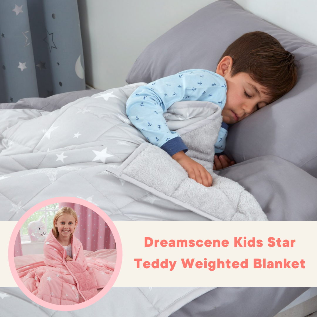 Dreamscene Kids Star Teddy Fleece Weighted Blanket from Online Home Shop