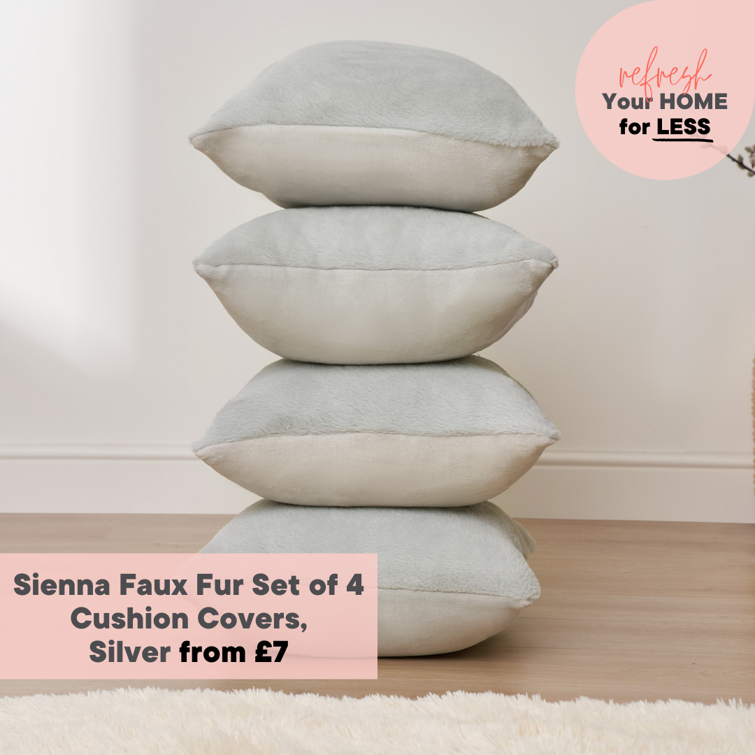 Sienna Faux Fur Set of 4 Cushion Covers