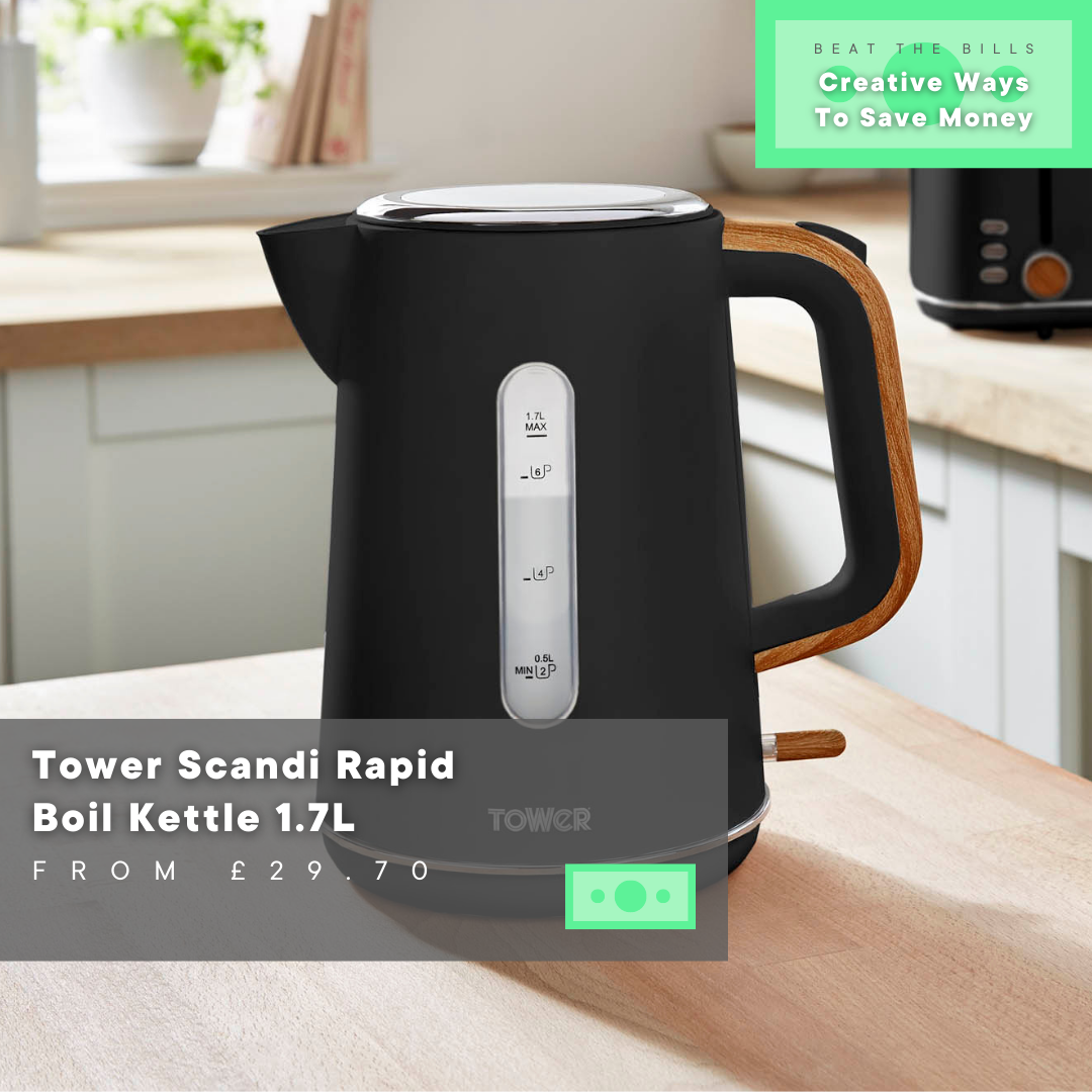 Tower Scandi Rapid Boil Kettle 1.7L 