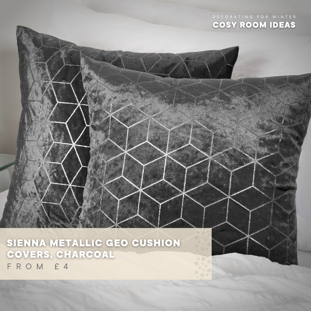 Sienna Metallic Geo Cushion Covers