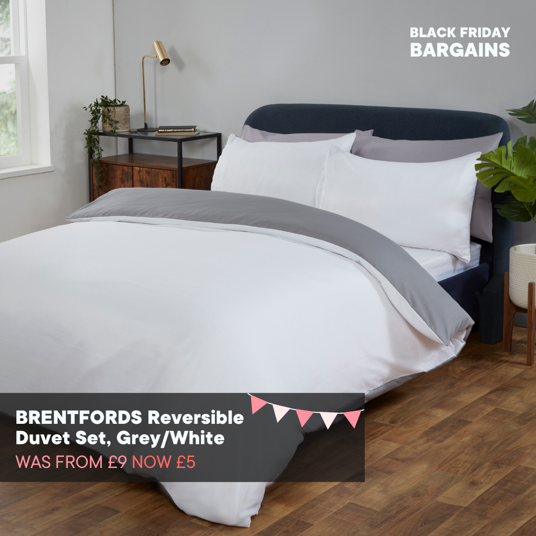 Brentfords Reversible Duvet Cover Set