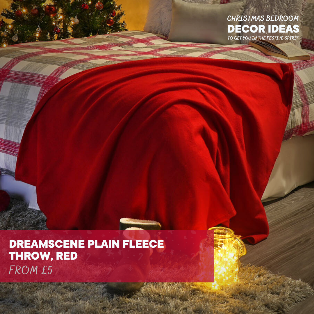 Dreamscene Plain Fleece Throw