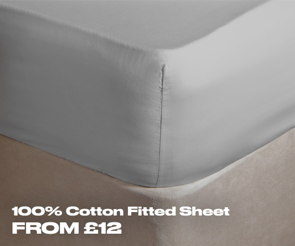 Highams 100% Cotton Fitted Sheet