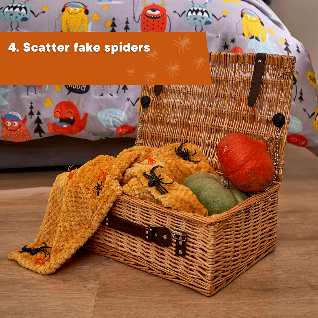 Scatter fake spiders