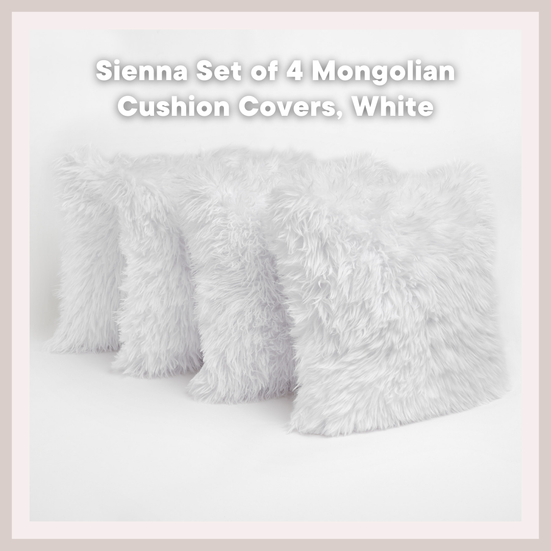 Sienna Set of 4 Mongolian Cushion Covers